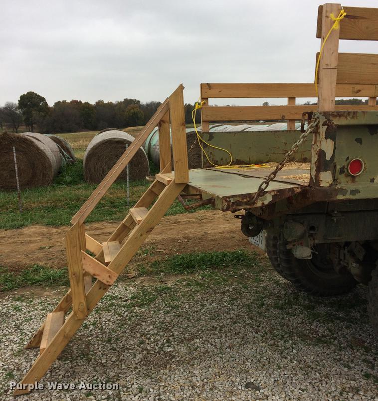 image for item EC9300 1974 Am General flatbed truck