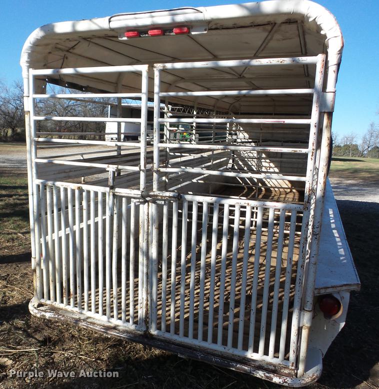image for item BI9569 1973 shop built livestock trailer