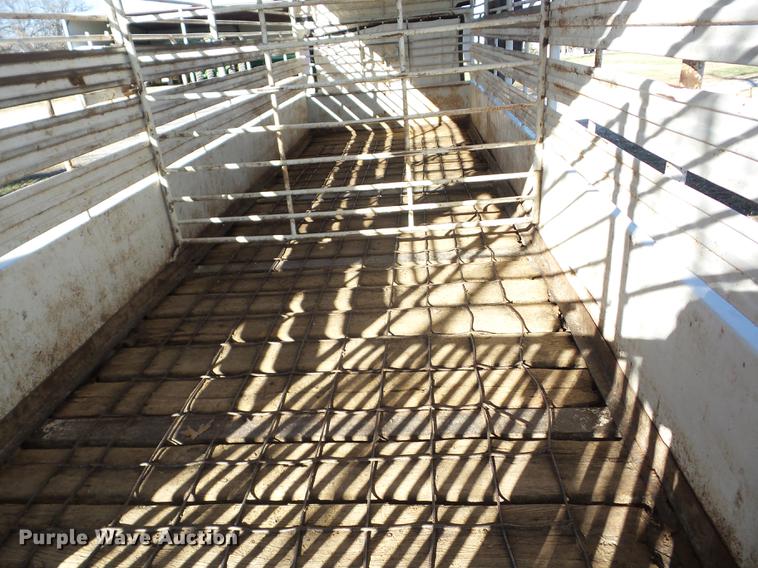 image for item BI9569 1973 shop built livestock trailer