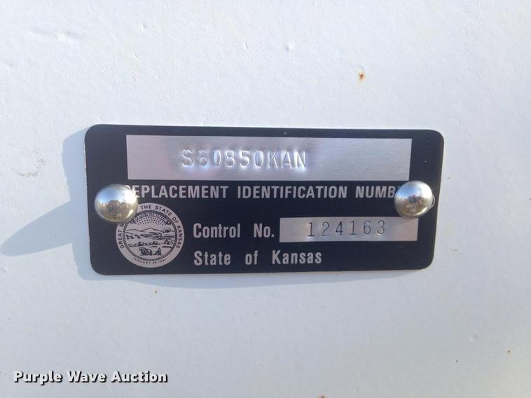 image for item BI9569 1973 shop built livestock trailer