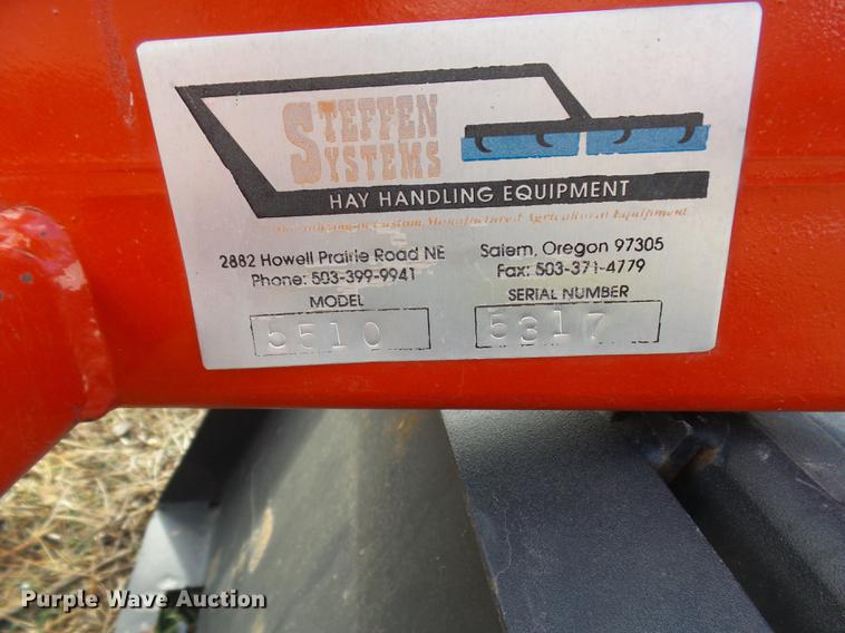 image for item DR9193 Steffen Systems 5510 hay grapple skid steer attachment
