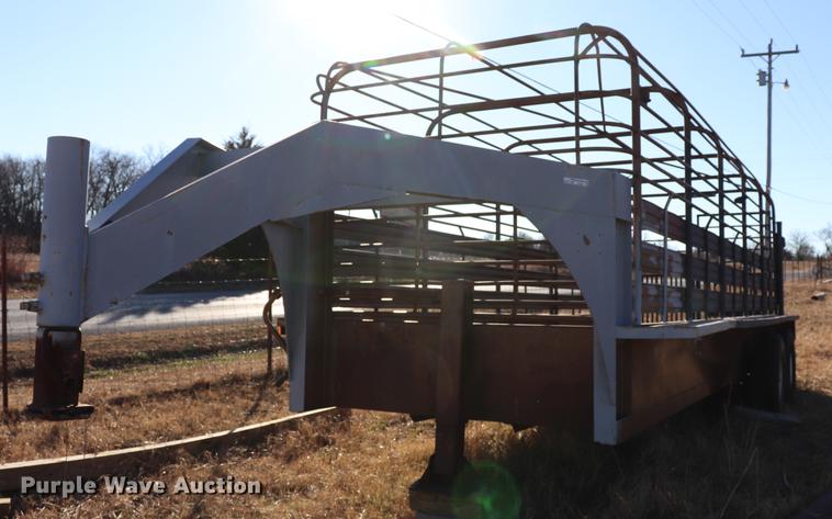 image for item EC9307 Shop built livestock trailer