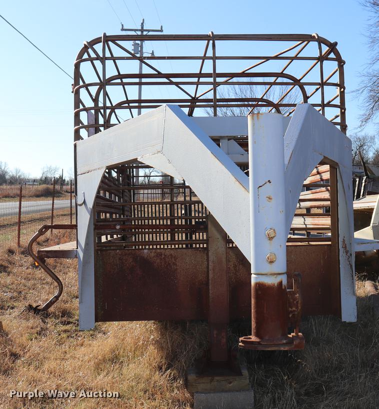 image for item EC9307 Shop built livestock trailer