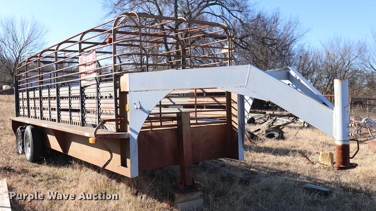 image for item EC9307 Shop built livestock trailer
