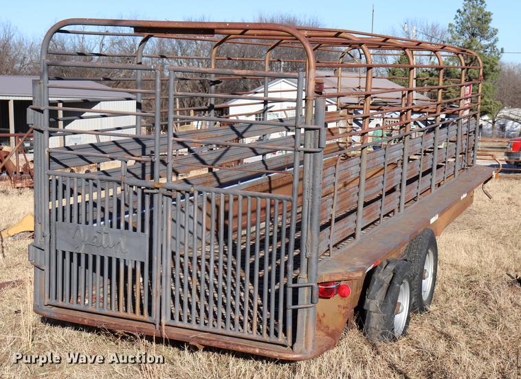 image for item EC9307 Shop built livestock trailer