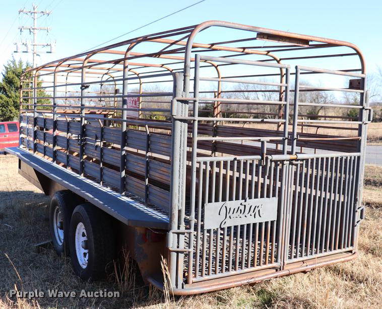 image for item EC9307 Shop built livestock trailer