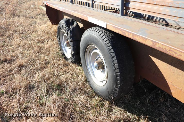 image for item EC9307 Shop built livestock trailer