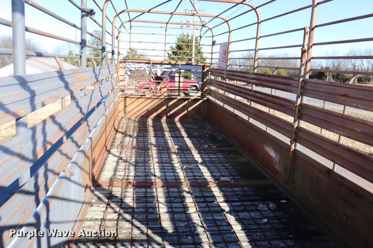 image for item EC9307 Shop built livestock trailer