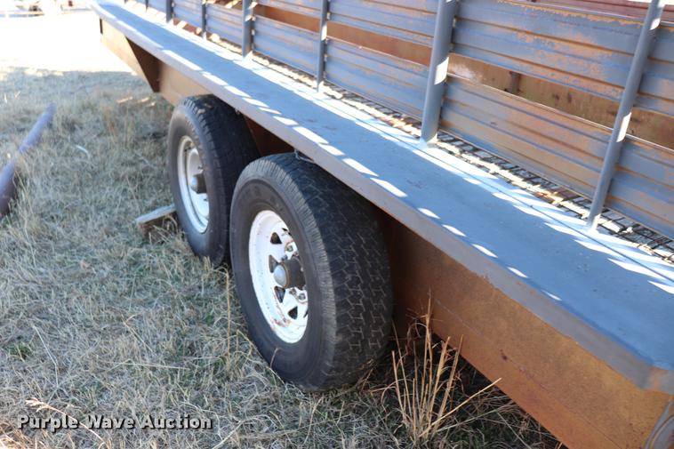 image for item EC9307 Shop built livestock trailer