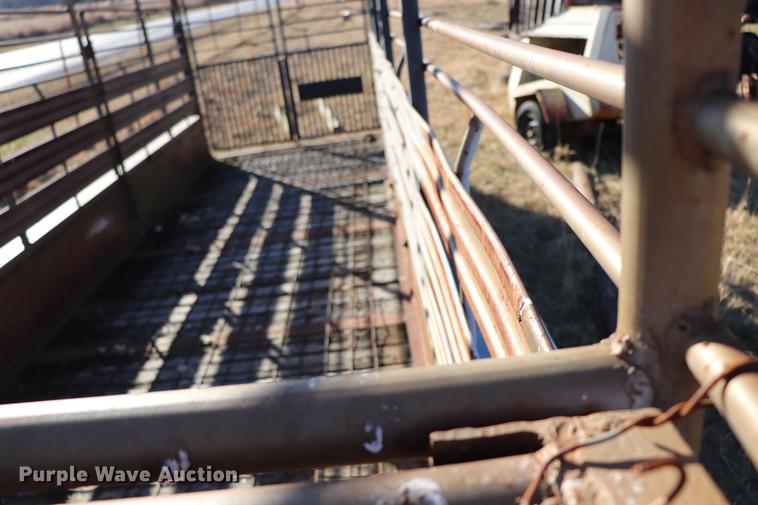 image for item EC9307 Shop built livestock trailer