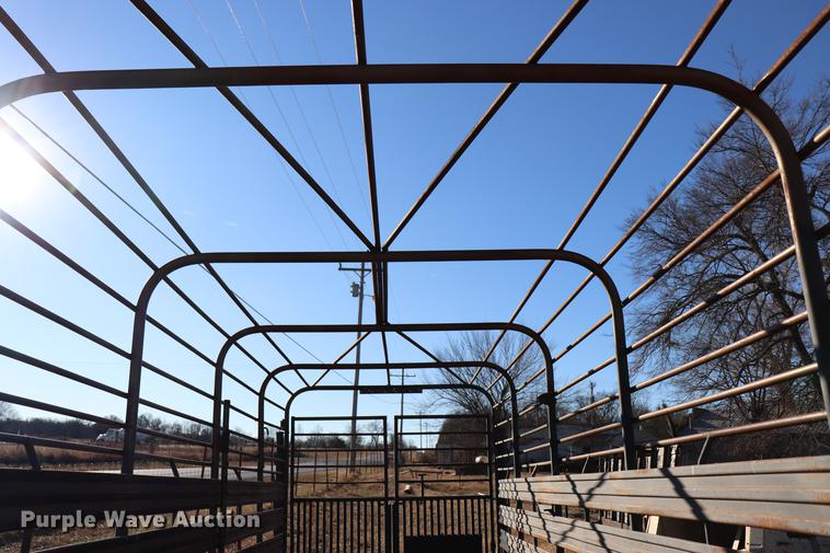 image for item EC9307 Shop built livestock trailer