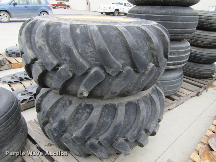 image for item EH9543 (2) Titan 23.5L/55-26 tires with 10 bolt wheels