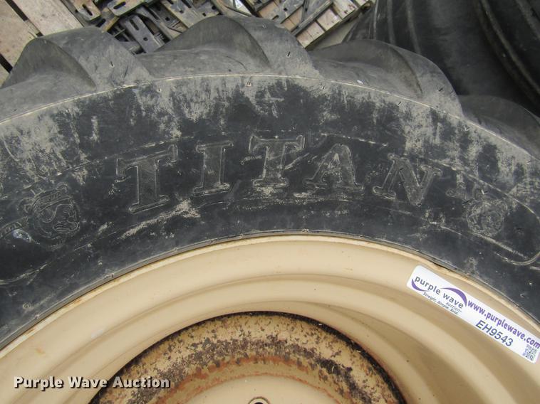 image for item EH9543 (2) Titan 23.5L/55-26 tires with 10 bolt wheels