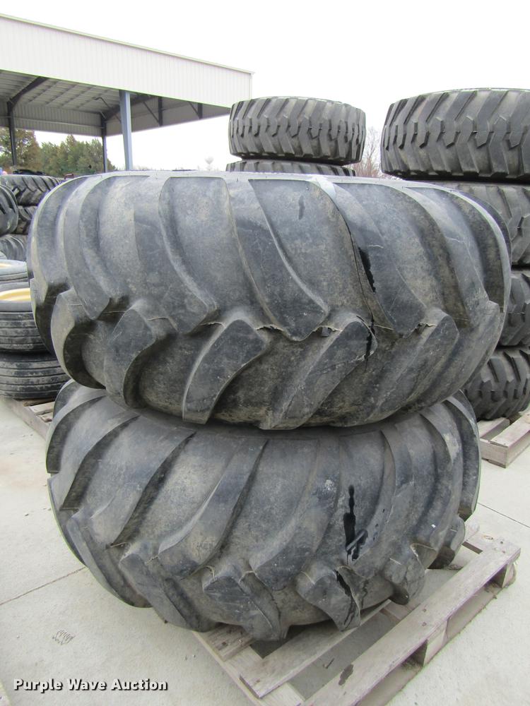 image for item EH9547 (2) Titan 23.5L/55-26 tires with 10 bolt wheels