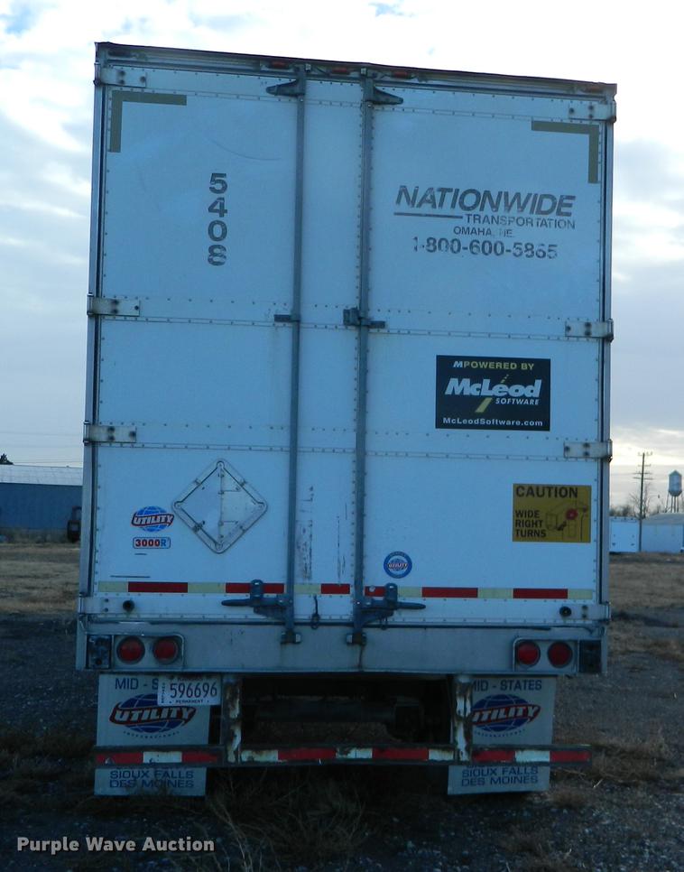 image for item DB1213 2005 Utility refrigerated van trailer