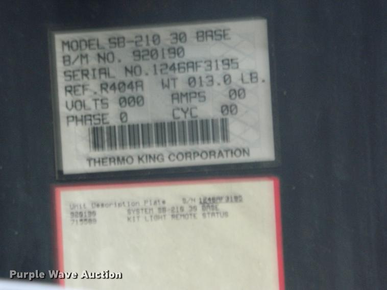 image for item DB1213 2005 Utility refrigerated van trailer