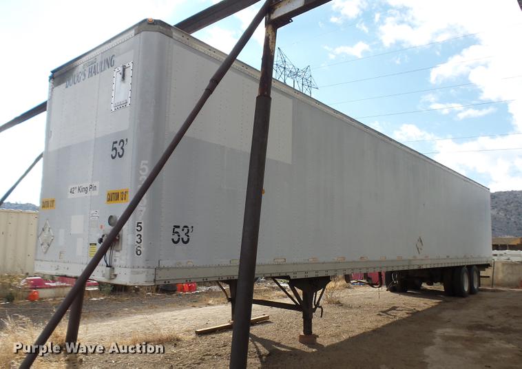 image for item DB6227 1998 Stoughton AVW-533T-S-C-AR dry van trailer