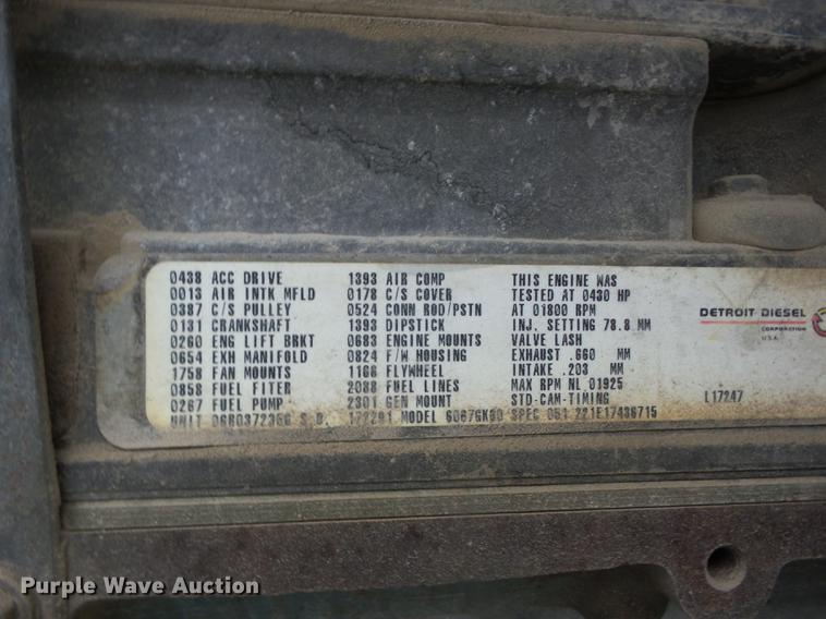 image for item K6292 1998 Peterbilt 377 cab and chassis