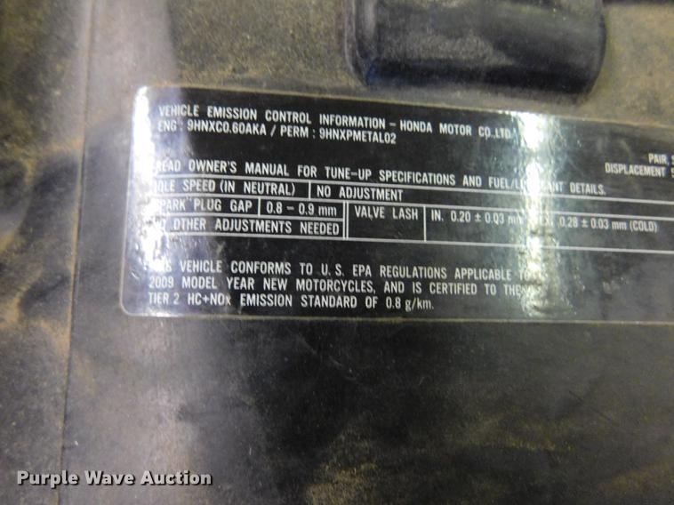 image for item BU9608 2009 Honda CBR600RR motorcycle