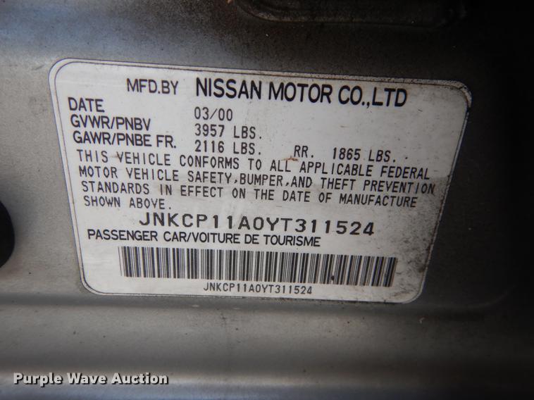 image for item DB8492 2000 Infiniti G20t