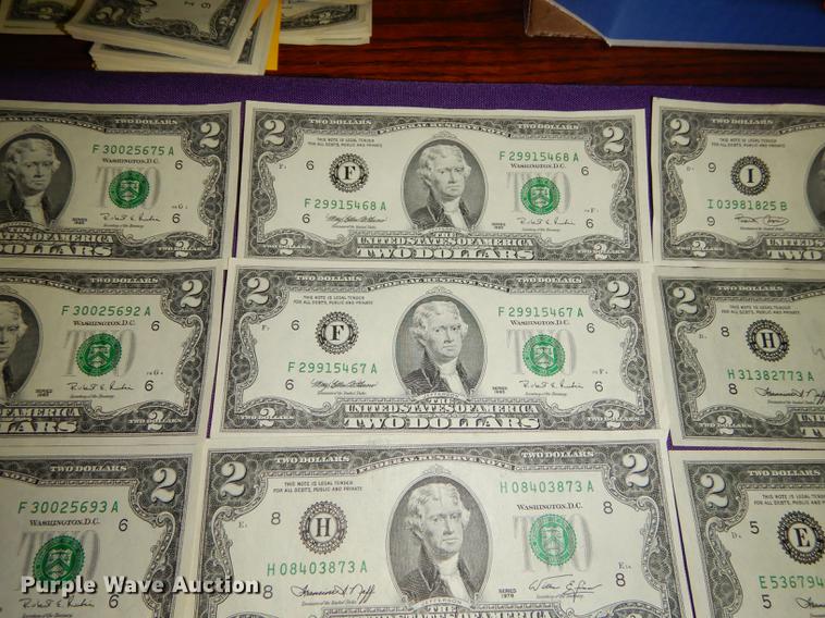 image for item EC9932 (50) two dollar bills