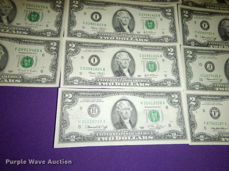 image for item EC9932 (50) two dollar bills
