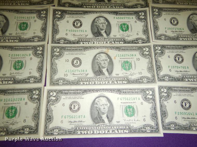 image for item EC9932 (50) two dollar bills