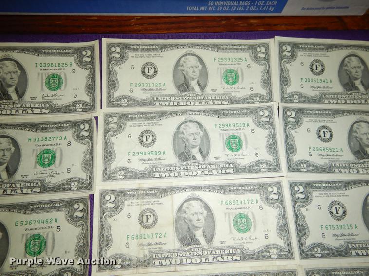 image for item EC9932 (50) two dollar bills