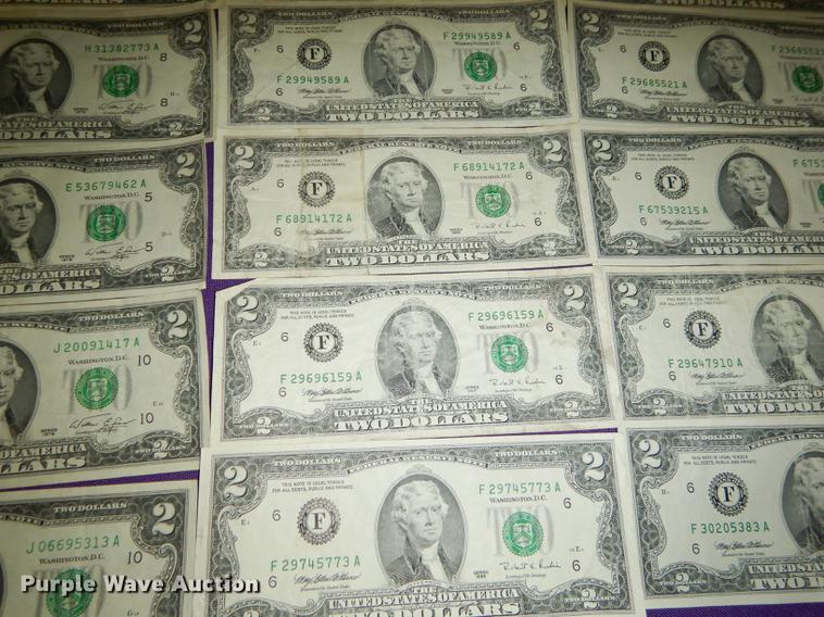 image for item EC9932 (50) two dollar bills