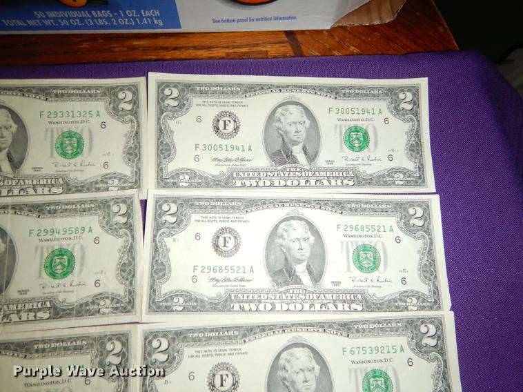 image for item EC9932 (50) two dollar bills