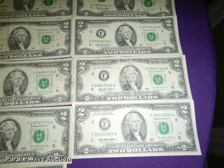 image for item EC9932 (50) two dollar bills