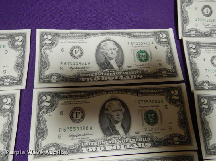 image for item EC9934 (20) two dollar bills