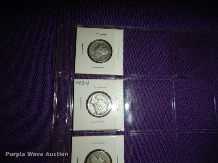 image for item EC9937 (42) mercury dimes
