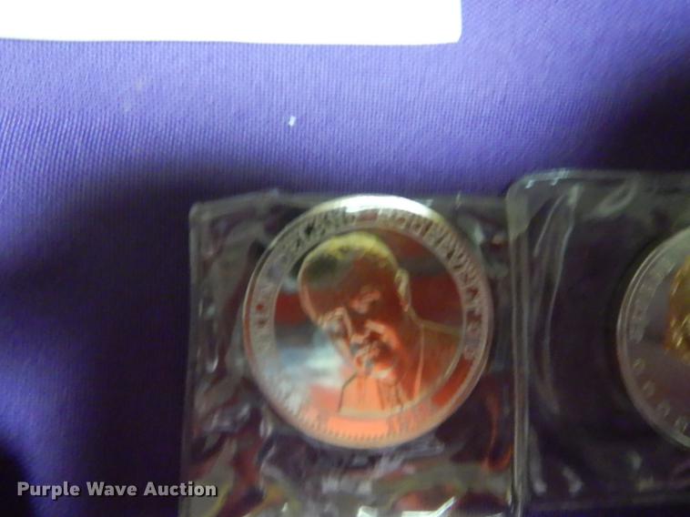 image for item EC9939 (5) Great American Presidents double eagle commemorative collection coins