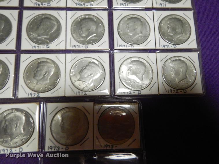 image for item EC9940 (45) Kennedy half dollars