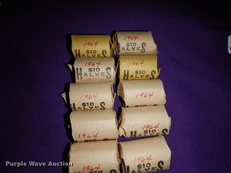 image for item EC9951 (10) rolls of Kennedy half dollars