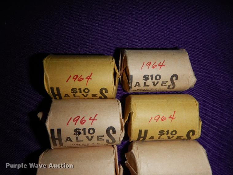 image for item EC9951 (10) rolls of Kennedy half dollars