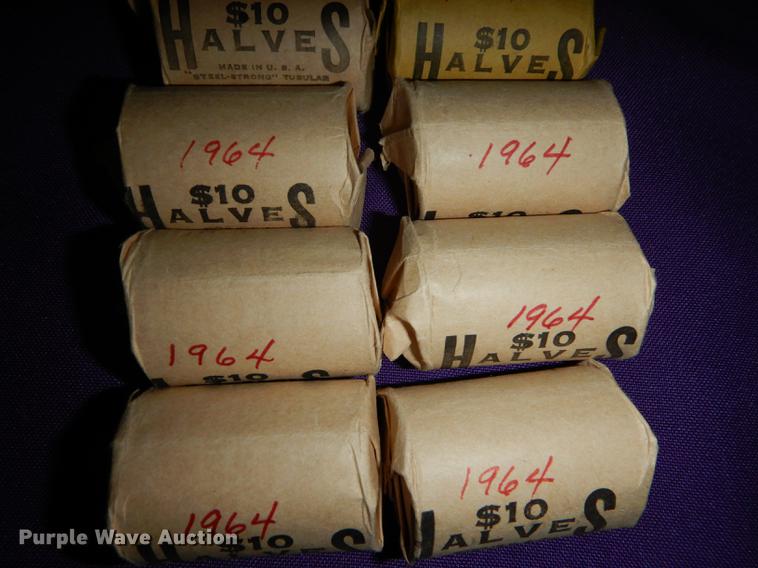 image for item EC9951 (10) rolls of Kennedy half dollars