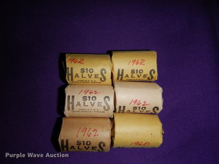 image for item EC9952 (6) rolls of Franklin half dollars