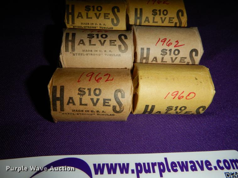 image for item EC9952 (6) rolls of Franklin half dollars