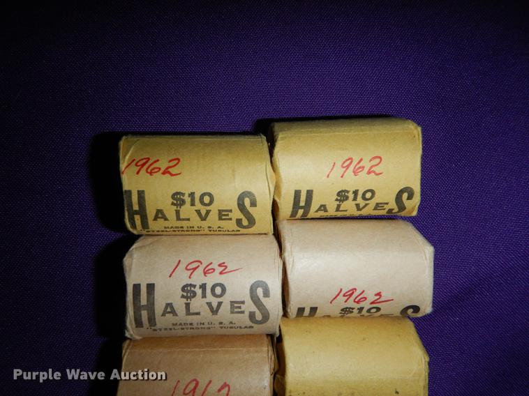 image for item EC9952 (6) rolls of Franklin half dollars