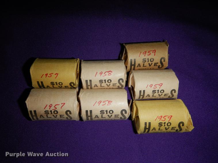 image for item EC9954 (7) rolls of Franklin half dollars