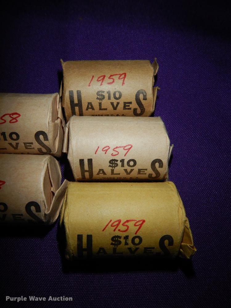 image for item EC9954 (7) rolls of Franklin half dollars