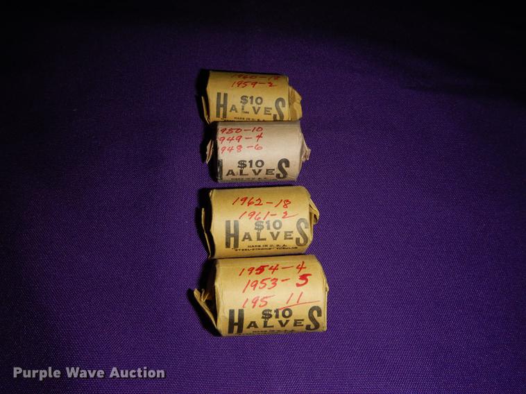 image for item EC9956 Rolls of Franklin half dollars