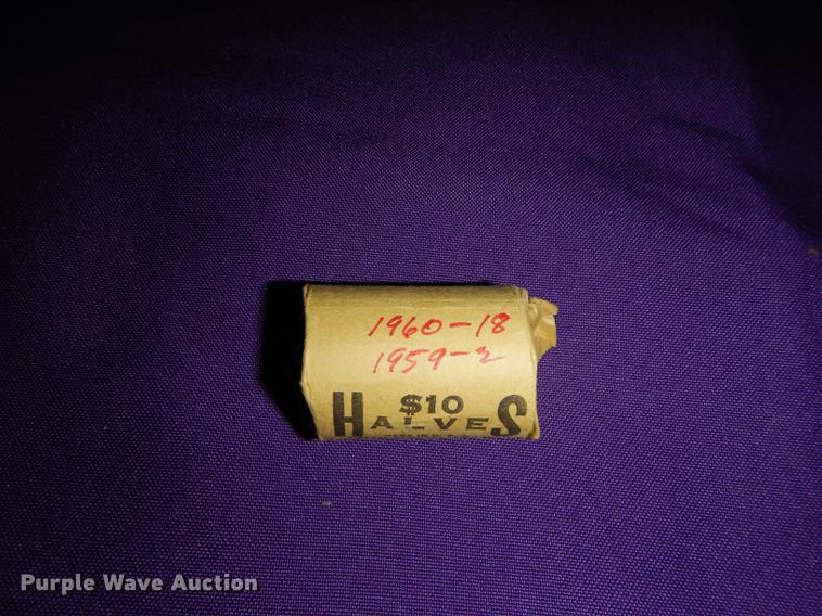 image for item EC9956 Rolls of Franklin half dollars