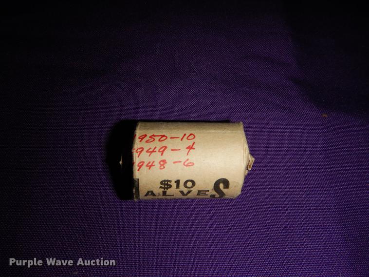 image for item EC9956 Rolls of Franklin half dollars