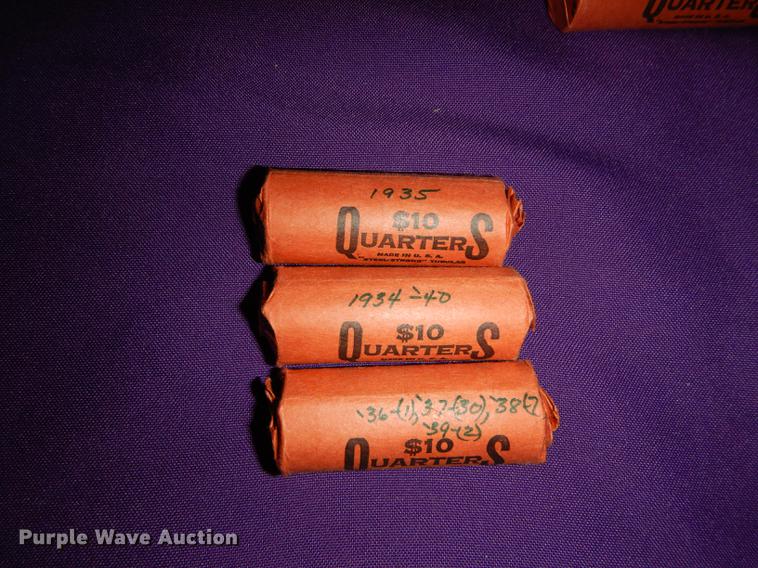 image for item EC9958 Rolls of Washington quarters