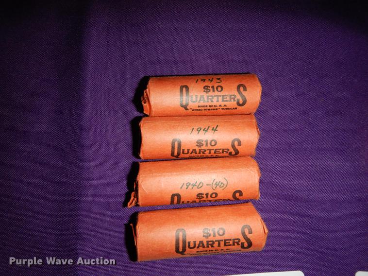 image for item EC9959 (4) rolls of Washington quarters