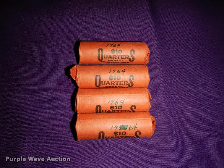 image for item EC9961 (4) rolls of Washington quarters