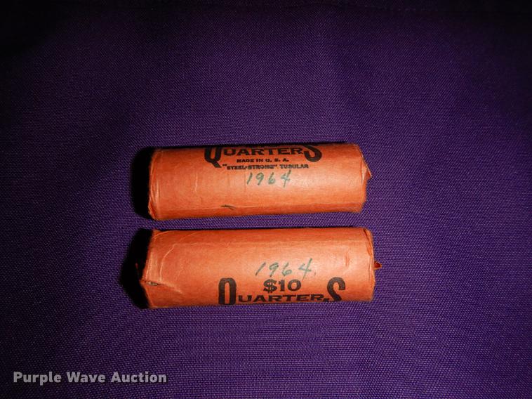 image for item EC9962 (5) rolls of Washington quarters
